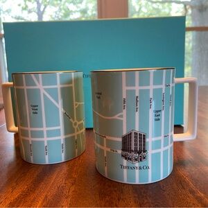 Tiffany & Co. Manhattan Subway mugs. Set of 2